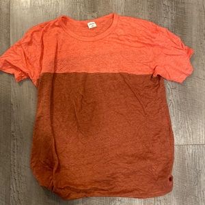 Aritzia Wilfred free 100% linen colorblock T-shirt